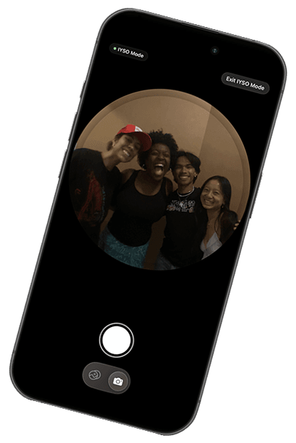 IYSO camera app on iPhone