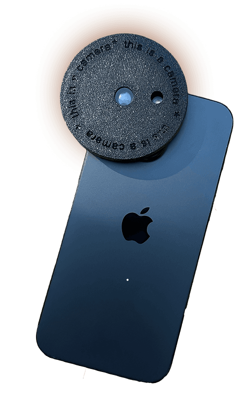 IYSO lens attached to iPhone